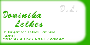 dominika lelkes business card